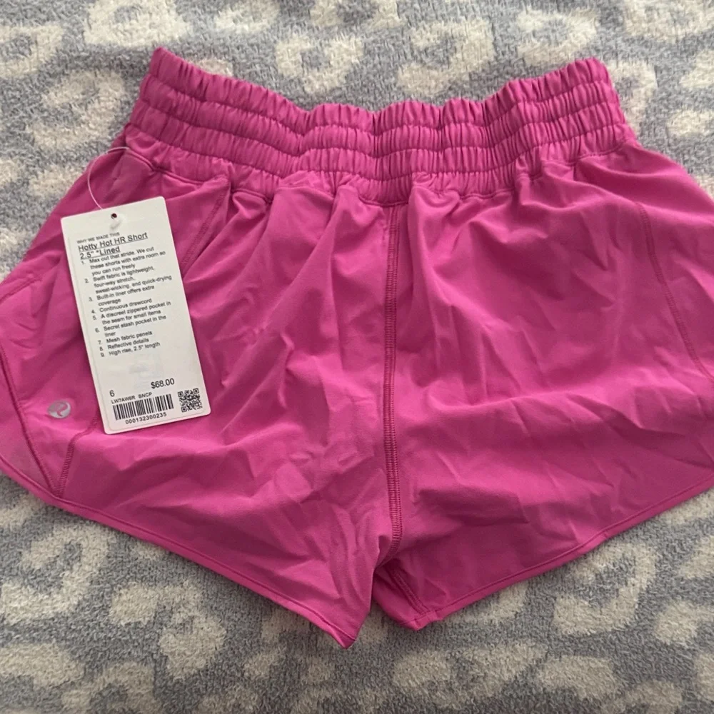 Lululemon Athletica Vibrant Pink Athletic Shorts - Picture 3 of 3